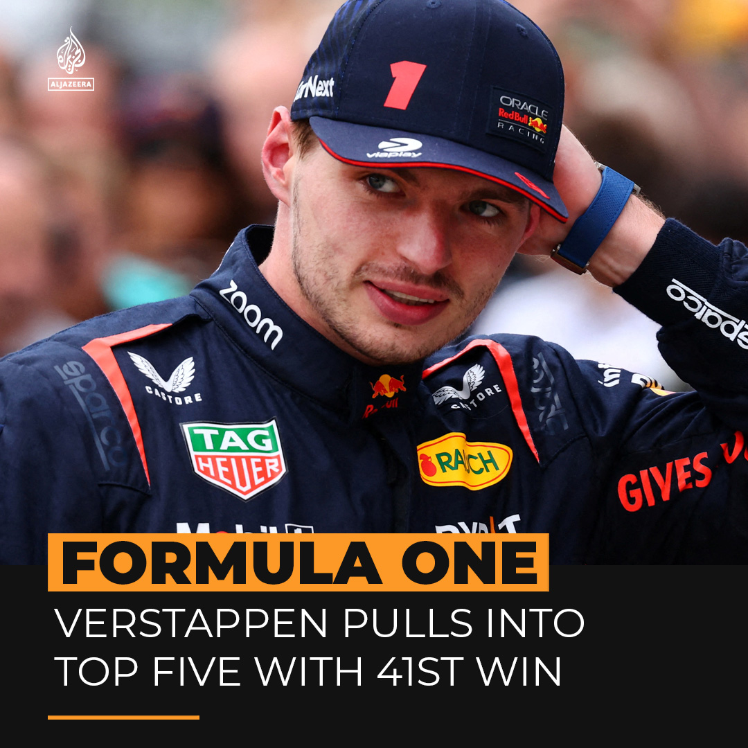 Max Verstappen won his 41st Formula One victory this weekend in Canada, putting him in a fifth-place tie with Ayrton Senna for all time wins. Al Jazeera’s Sana Hamoucheسناحموش compares the leaderboard ⤵️
