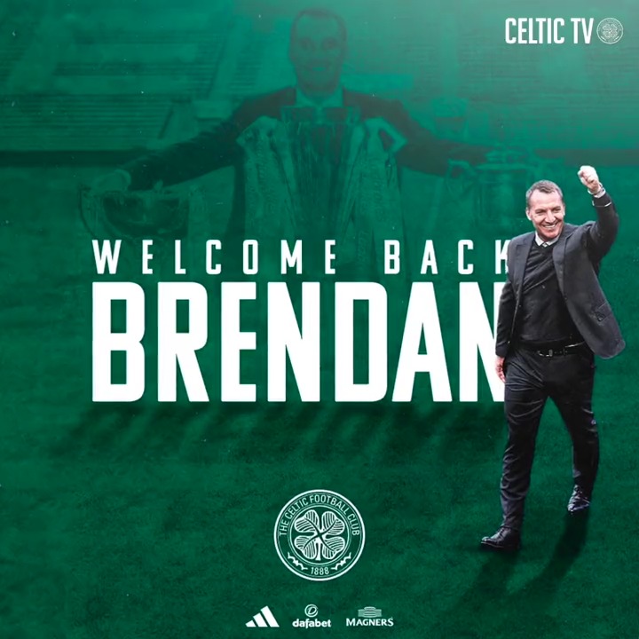 💬 "We have enjoyed some great times at Celtic before and this will be my goal again, to deliver good football, ensure we have a team we all love to watch and ultimately bring more success to our fans." #CelticFC Manager, Brendan Rodgers 🍀