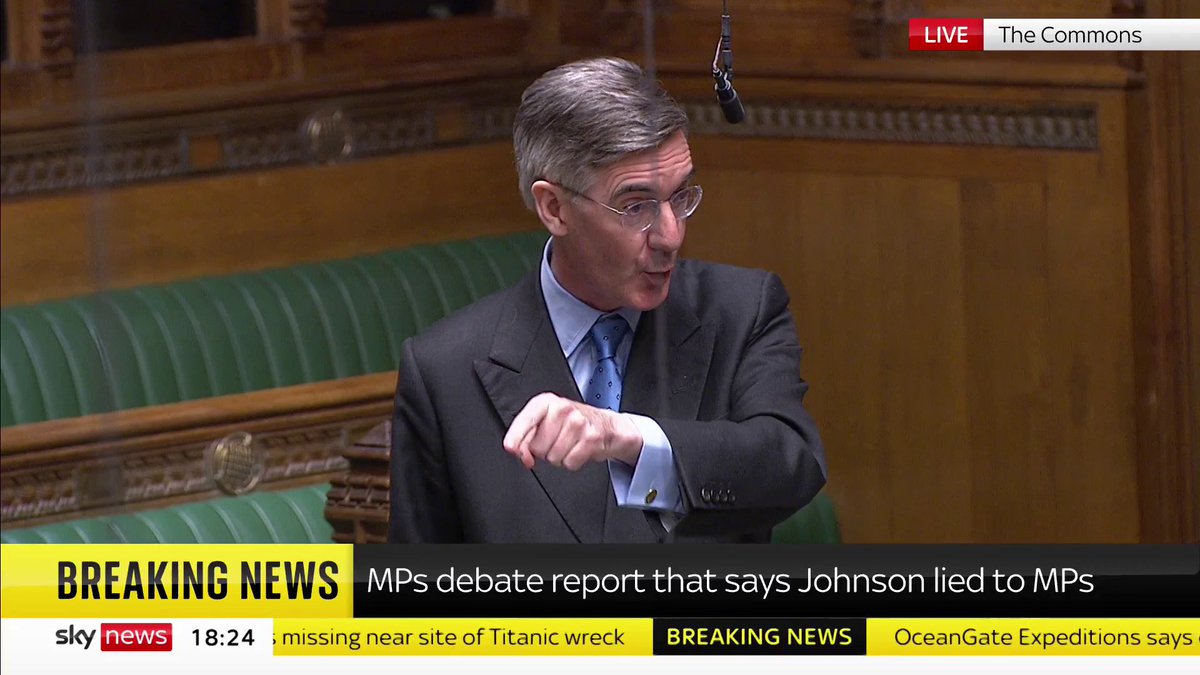 "For some reason the Privileges Committee thinks it's in communist China and we must kowtow" Jacob Rees-Mogg speaks as MPs debate the report that found Boris Johnson lied about partygate in the Commons 📺 Sky 501, Virgin 602, Freeview 233 and YouTube