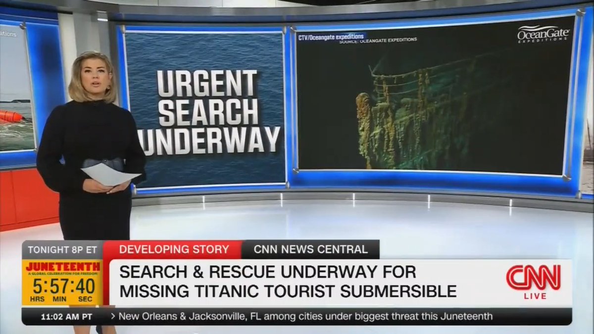 A submersible craft used to take people to see the wreckage of the Titanic has gone missing in the North Atlantic. An urgent search-and-rescue mission is underway to find the OceanGate expedition — a seat runs each passenger $250,000.