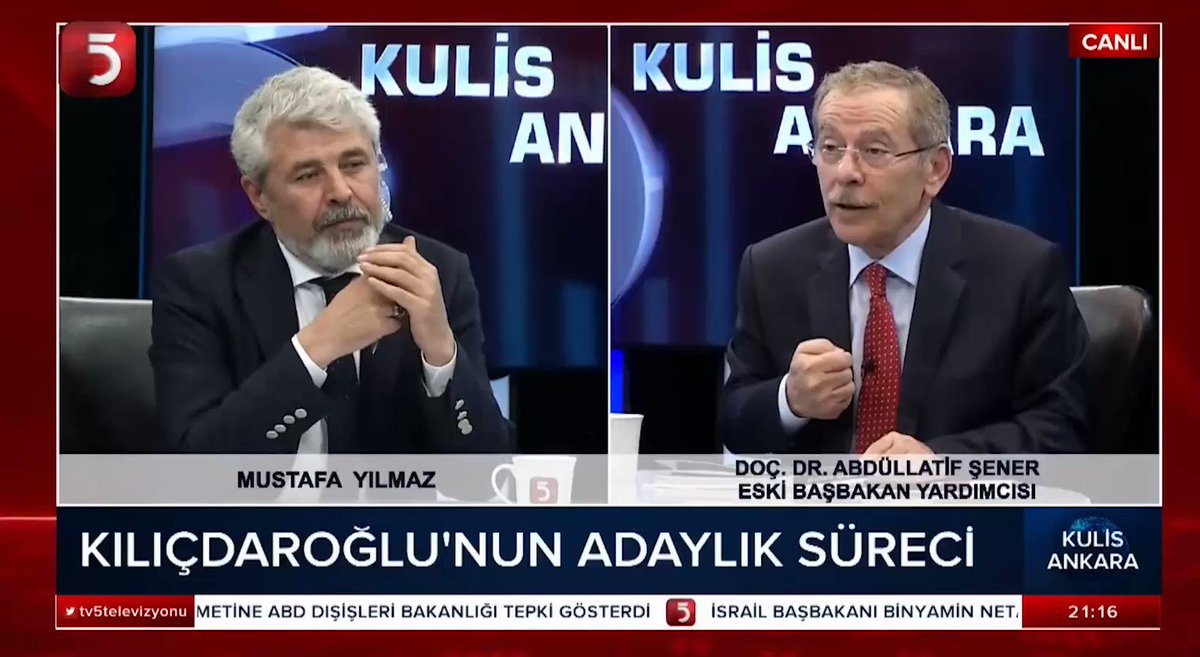 Abdüllatif Şener'den yeni açıklama: Kafa bulmak için söyledim. Abdüllatif Şener Mustafa Yılmaz