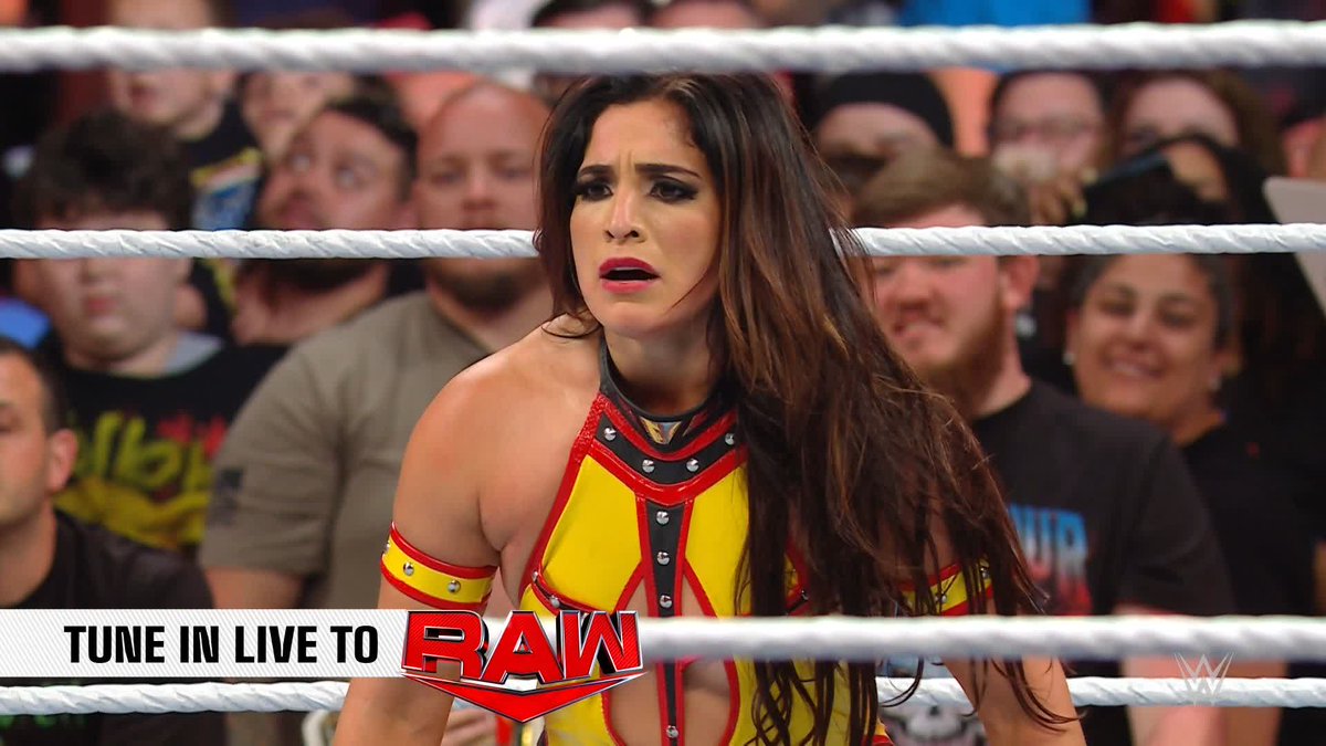 UH. OH. 😳😳😳 Trish Stratus just qualified for the Women's #MITB Ladder Match ... thanks to Rebecca Quin! #WWERaw