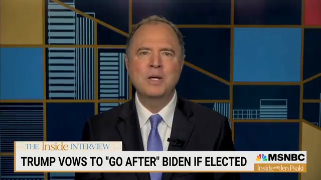 Pathological liar Adam Schiff tells Jen Psaki: Republicans "view me as a threat"