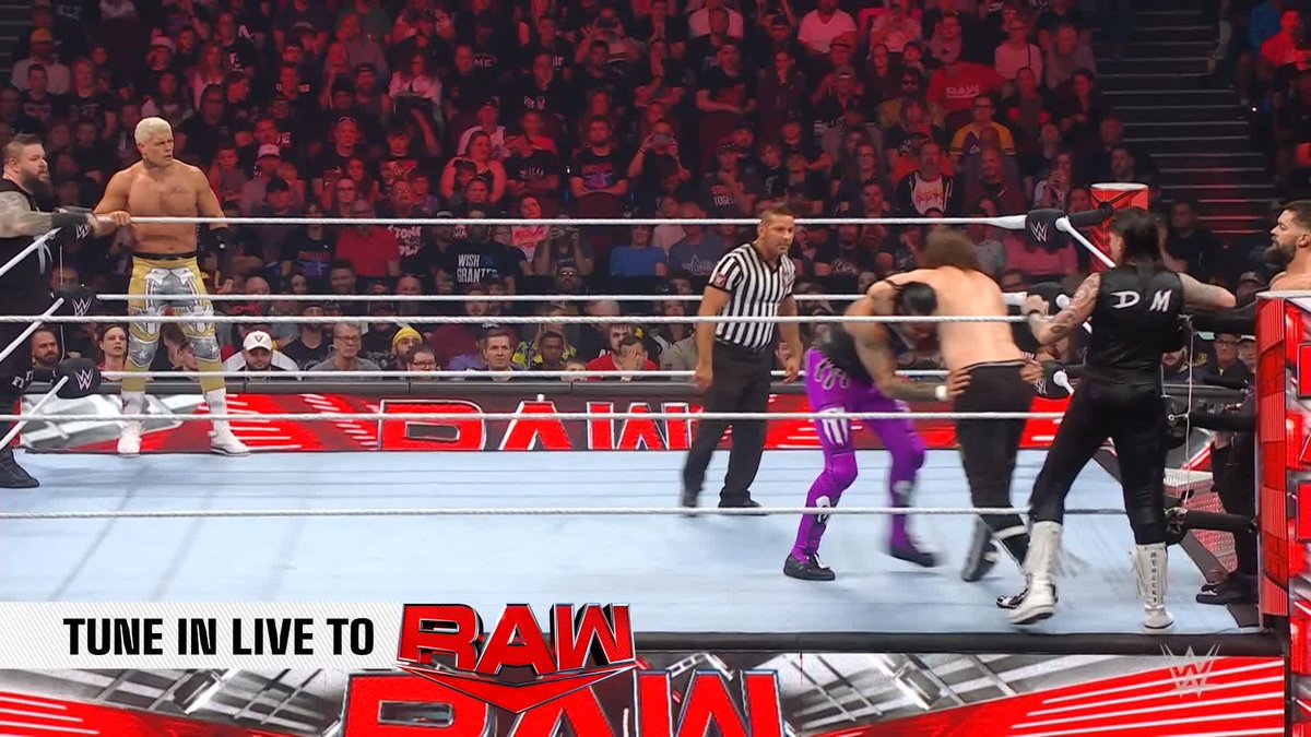 Leave it to RheaRipley_WWE to get involved in this one! #WWERaw