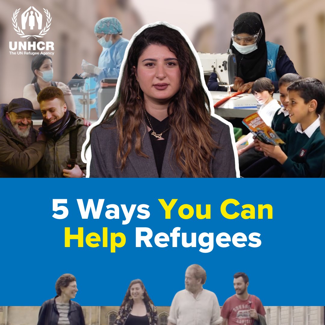 110 million people have been #ForcedToFlee due to persecution, conflict, violence, human rights violations, disasters & more. On Tuesday's #WorldRefugeeDay, UNHCR has 5 ways you can stand #WithRefugees. via UNHCR, the UN Refugee Agency