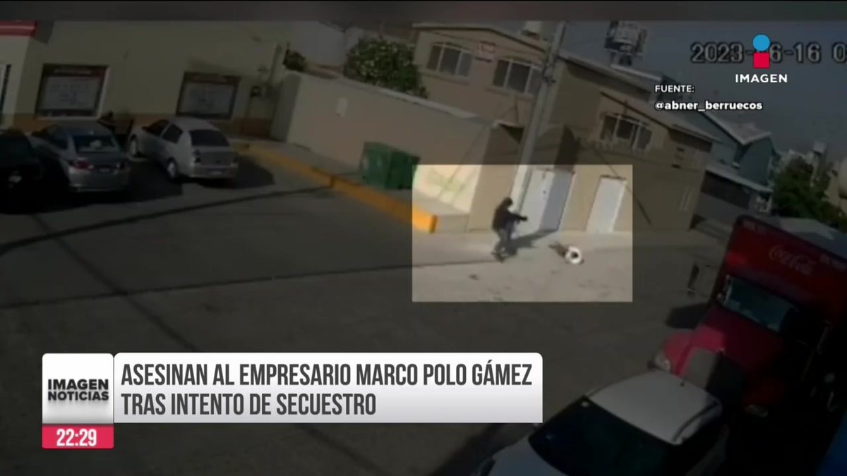 Una cámara captó el intento de secuestro y asesinato del empresario celayense, Marco Polo Gámez Díaz. Después de forcejear y golpearlo con una pistola, el empresario intentó huir, pero le dispararon. Alto al Secuestro dio a conocer que en mayo hubo 108 víctimas de secuestro.