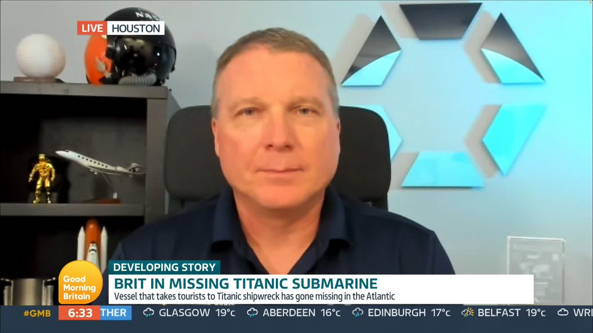 British billionaire Hamish Harding is one of the passengers on board the missing Titanic submarine. 'What was exciting for him about going in this submersible?' Susanna Reid speaks to Hamish's friend, Colonel Terry Virts who said they didn't 'speak about the risks.'