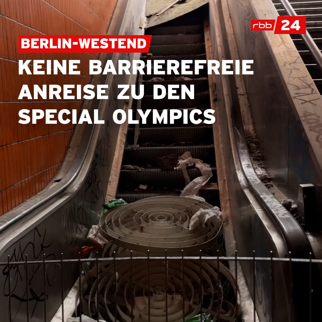 Klingt wie ein schlechter Scherz, ist es aber nicht: Wer sich die #SpecialOlympics in der Messe #Berlin anschauen will, und selbst eine Gehbehinderung hat, scheitert auf dem Weg dahin möglicherweise an kaputten Rolltreppen und Fahrstühlen.