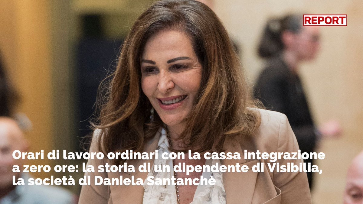 Orari di lavoro ordinari con la cassa integrazione a zero ore: la storia di un dipendente di Visibilia, la società di Daniela Santanchè. Rivedi qui l’inchiesta di #Report👇