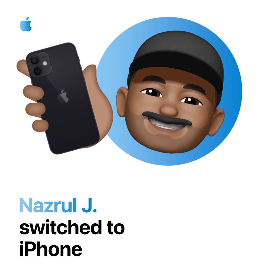 For Nazrul, transferring data to his new iPhone was easy.