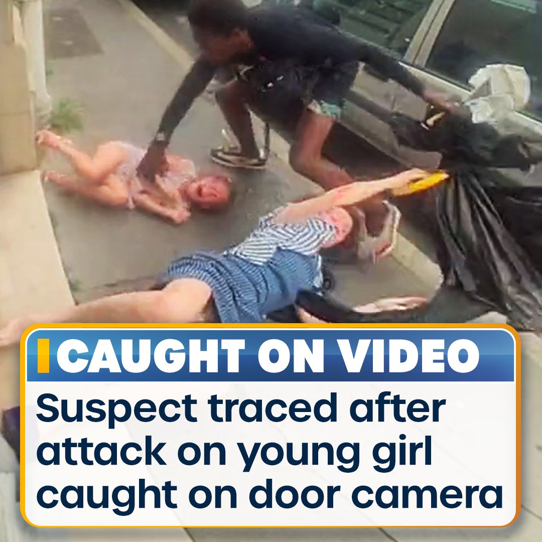 This suspect who attacked a young girl and her grandmother has been caught after footage of the assault spread on social media.