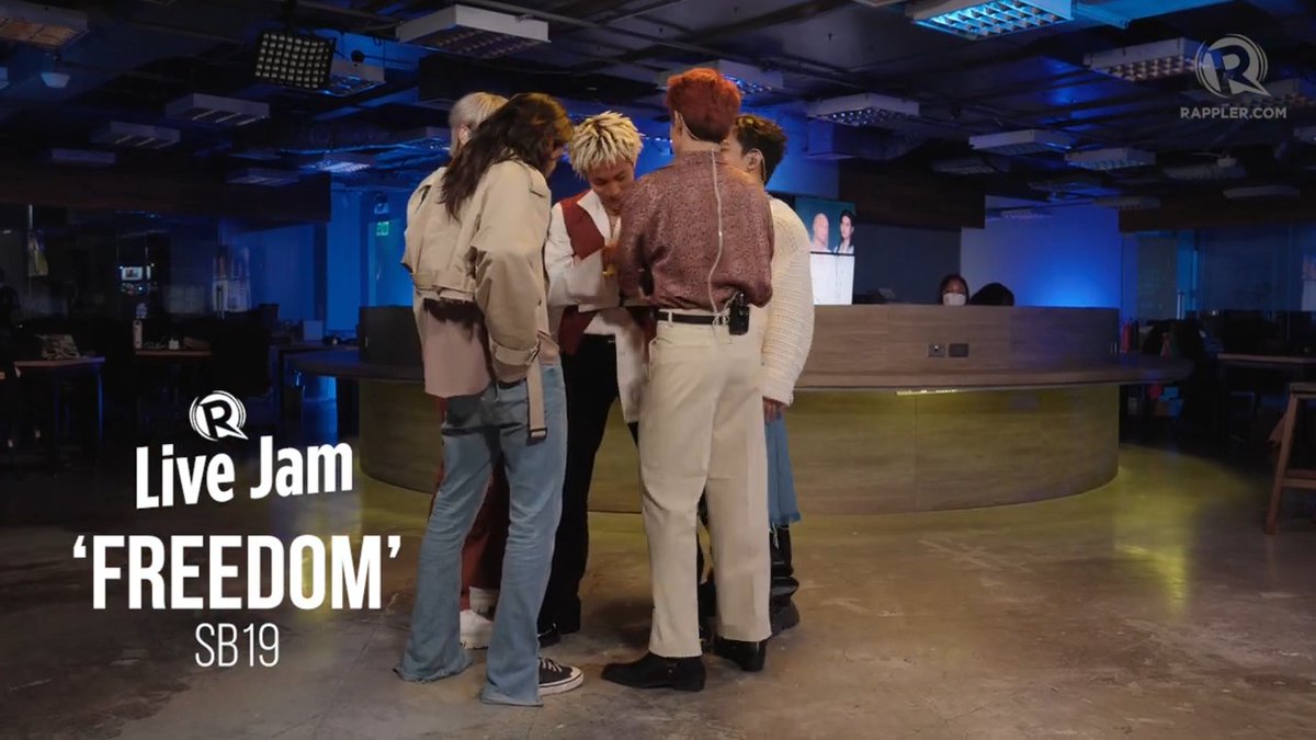 WATCH: As SB19 Official performs 'FREEDOM', they say it is an ode to their fans, A'TIN – the source of the creative high that allows the members to soar. Watch the full #SB19xRapplerLiveJam episode: