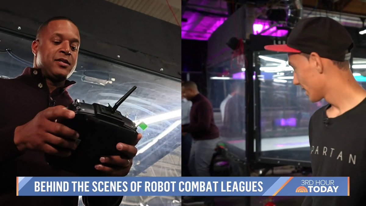 🤖 Craig Melvin shares an inside look at the NHRL - Robot Fighting League Robot League and the growing sport of fighting robots.