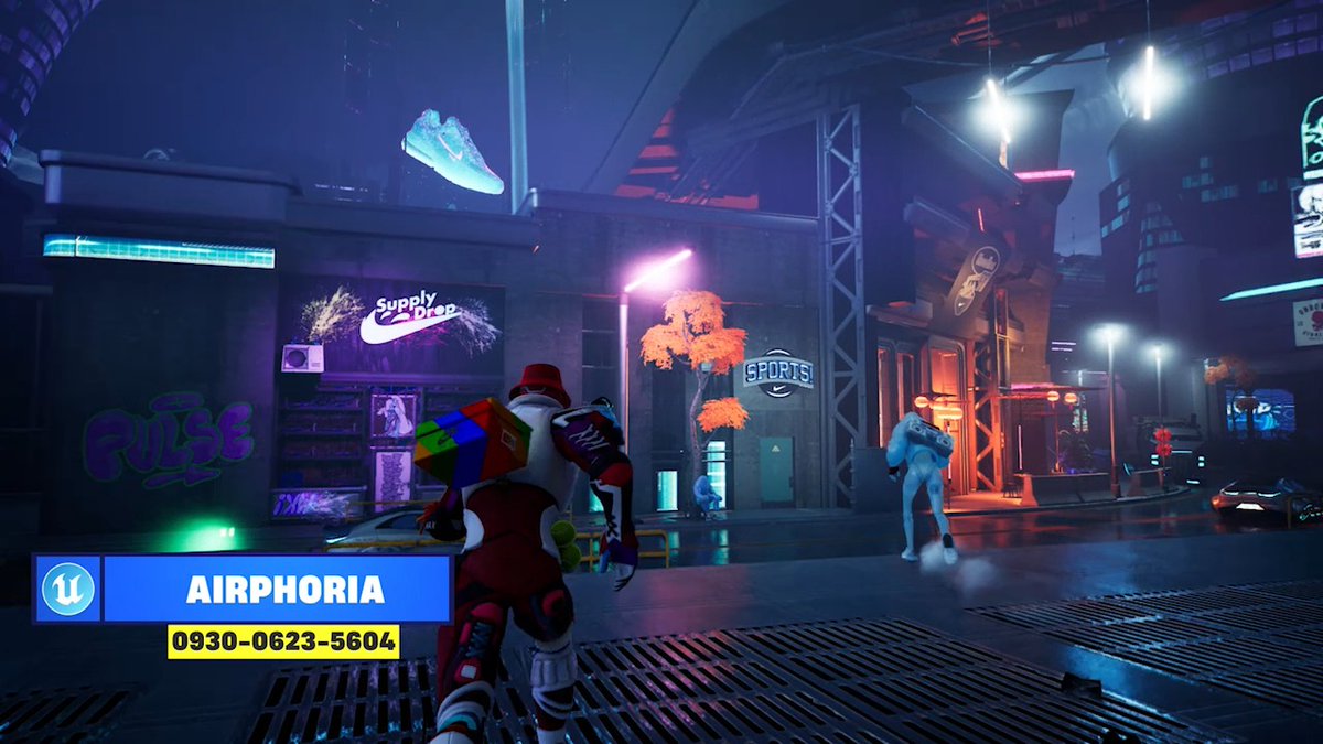 Sneakerheads, this one’s for you. Nike Explore Airphoria in Fortnite and receive the Air Max 1 '86 Back Bling!