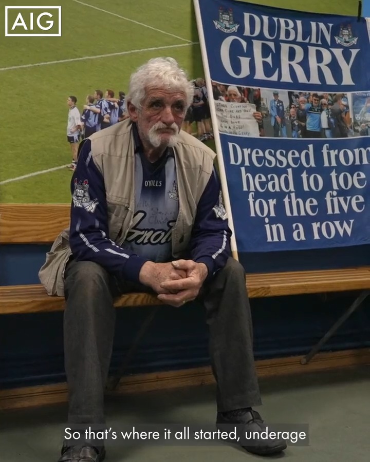 As AIG Ireland celebrate 10 years as official sponsor of Dublin GAA, they have been looking at some Dublin legends- the fans who play a huge role in Dublin GAA's success. This week, AIG have been chatting to the legend that is “Dublin” Gerry Gowran 💙 #UpTheDubs