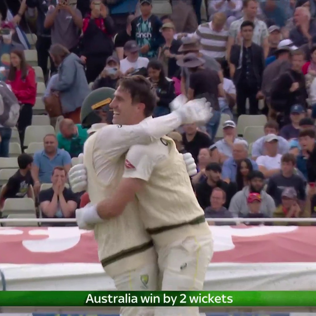 England fall agonisingly short in memorable first Ashes Test as sensational Pat Cummins knock gives Australia two-wicket win. 🚨🗞️