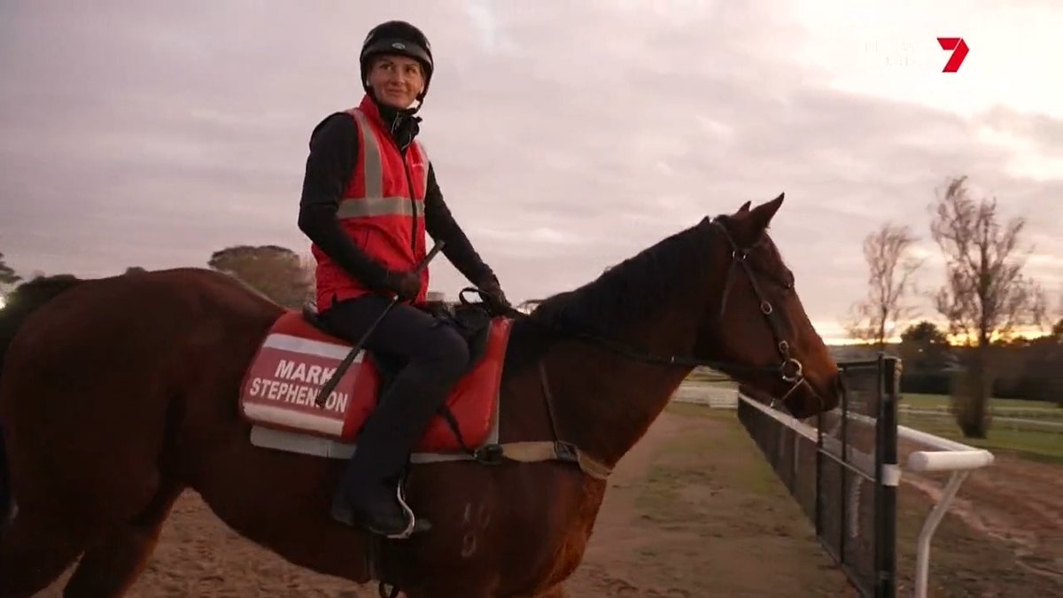 "I just feel like I'm back to myself and I feel like I've got a purpose again." Great news 👏 @jamieleekah07 returned to trackwork this morning for the first time since her fall.
