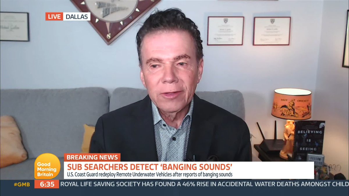 Scientist Dr. Michael Guillén says the crew could have used cups to bang on the side of the sub. This comes after underwater sounds could have been heard close to the site where the sub is missing. Dr. Michael Guillen visited the wreck and knows what it is like to be trapped.