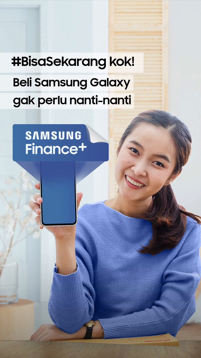 Yuk kumpul yang mau beli handphone tapi uang di tabungan belum cukup🥹🙌🏻 Beli Samsung Galaxy favoritmu #BisaSekarang #BarengSamsungFinancePlus. Nikmati promo potongan cicilan sampai dengan Rp500.000 atau GRATIS cicilan 1 bulan* berlaku sampai 30 September 2023✨
