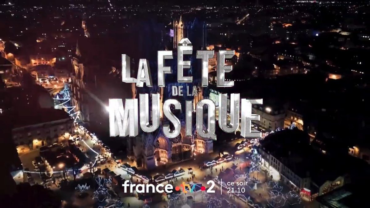 Ce soir, nous sommes à Reims pour la #FêteDeLaMusique 🎶 Un show exceptionnel, présenté en direct par Laury Thilleman et Garou, avec plus de 40 artistes sur scène ! #FDLM En partenariat avec Guédon Laurent