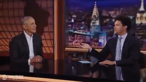 "Leave when your poll numbers are high, that's how they'll remember you." Barack Obama's advice to Trevor. #FYC