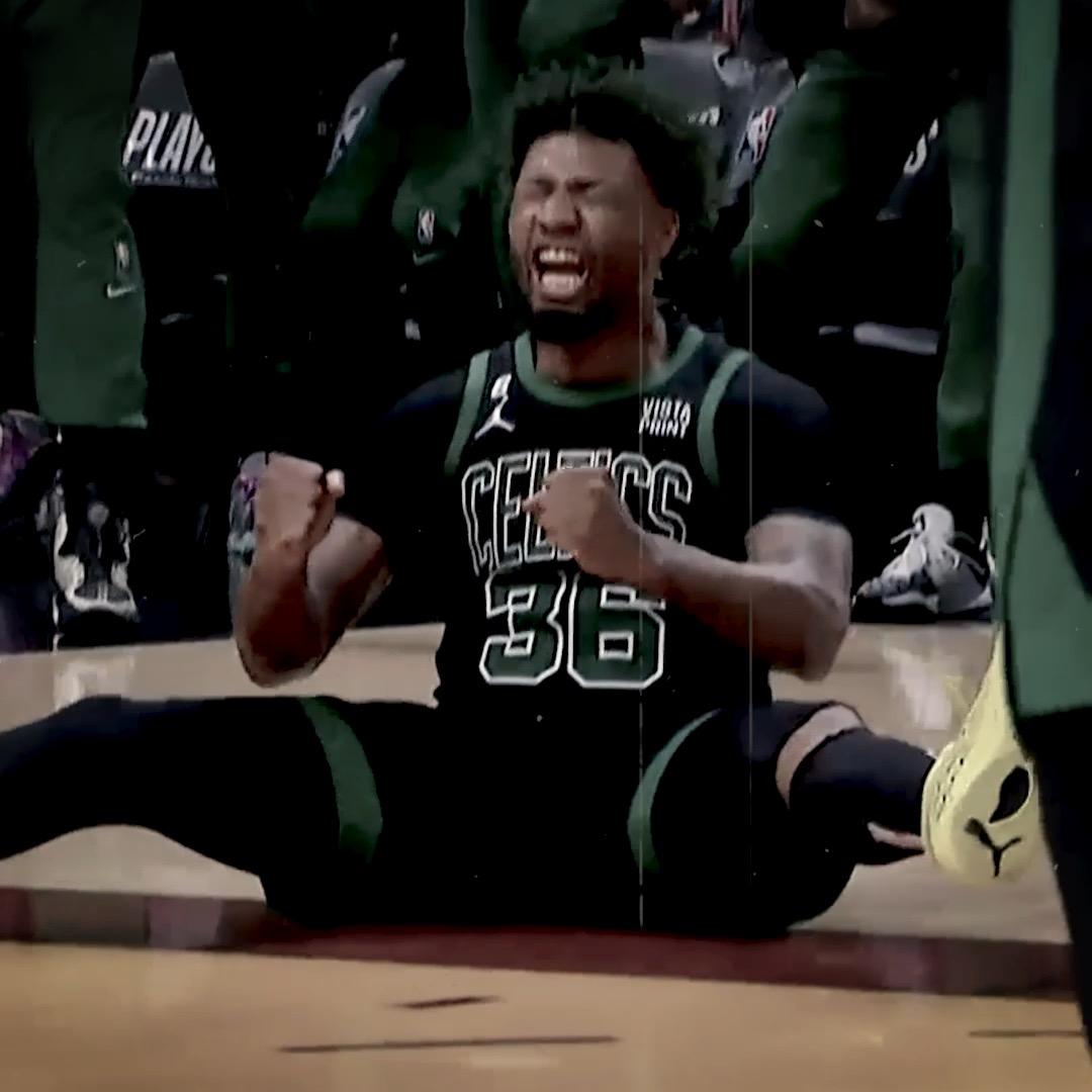 "I go out there and leave everything I have on the floor." Nobody hustles harder than marcus smart ๐ค