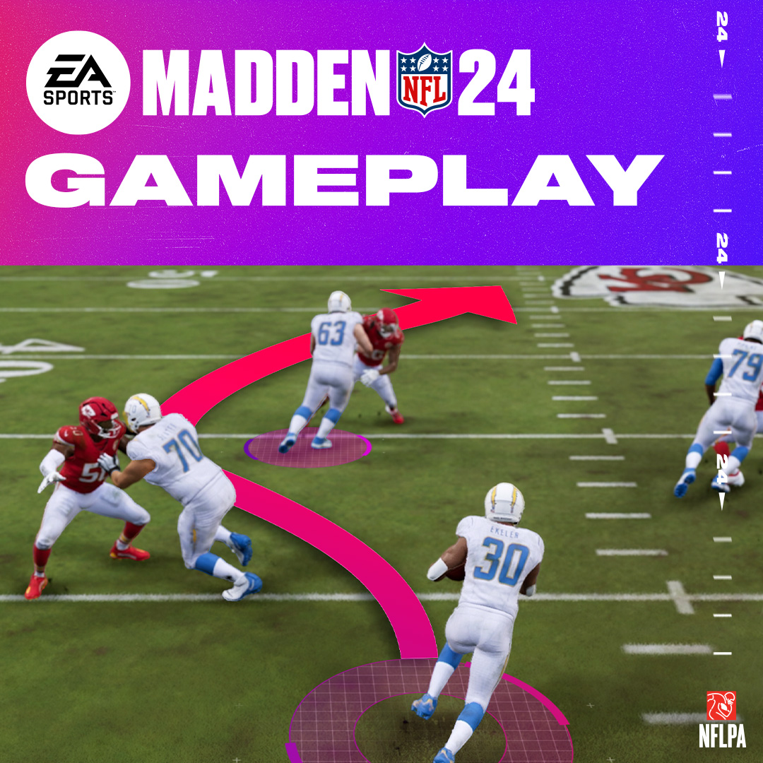 Get a closer look at #Madden24 Gameplay 🏈 Foundational Football 🏟️ FIELDSENSE Improvements 🎮 SAPIEN Technology Learn more: