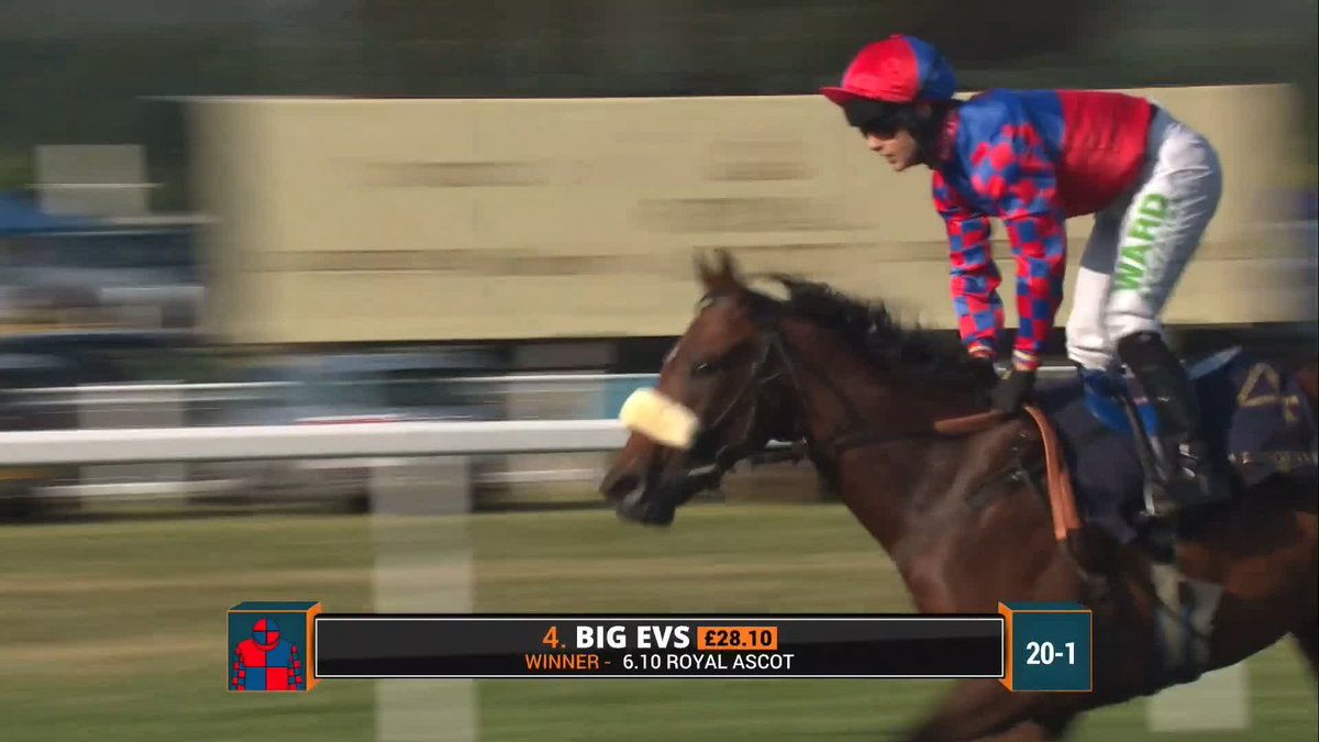 🟥🟦 Big Evs takes the Windsor Castle Stakes Another big-priced winner at the Royal Meeting #ITVRacing | #RoyalAscot | Jason Hart | Mick Appleby Racing