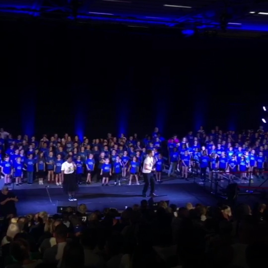 Join us in celebrating #MakeMusicDayUK as we join Doncaster Music Hub in their two day showcase, with primary school children singing in a big choir with a live rock band 🎶 For more information on our Create &amp; Sing Programme, visit: