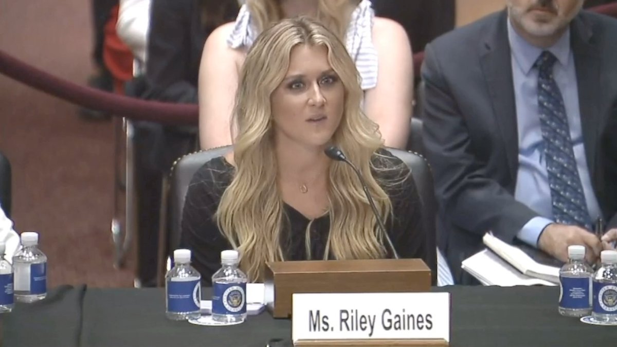 It's not transphobic to say that men and women are biologically different! "My problem is the NCAA. My problem is the Biden administration pushing a rewrite of #TitleIX. That is my problem. That's why I'm here." Riley Gaines Senator Pete Lee
