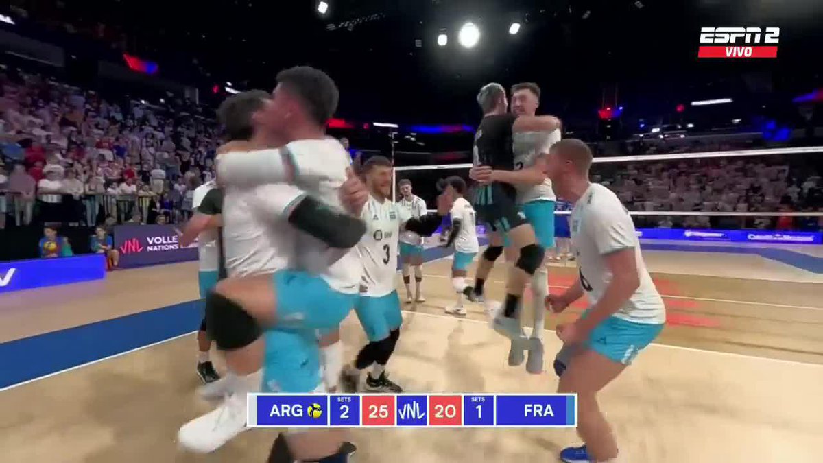 #VNL2023: Por la victoria de la Selección Argentina ante Francia