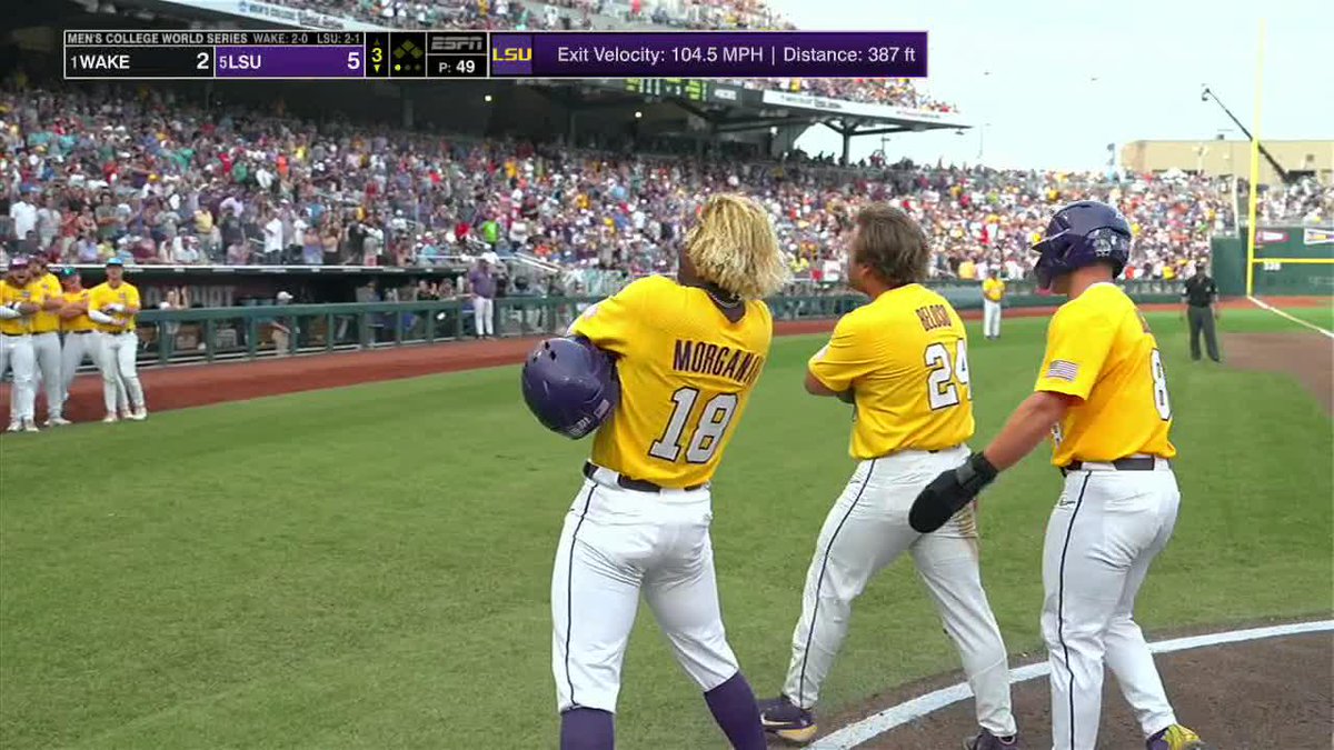 LSU'S CADE BELOSO CRUSHED THIS BALL 😮