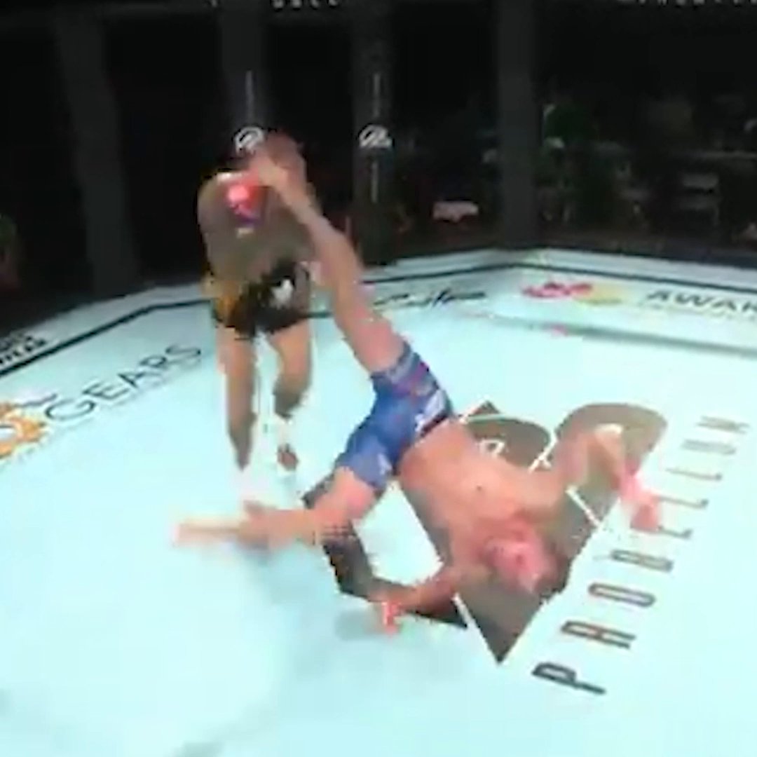 Davy Gallon's KO was straight out of a video game 🎮 (🎥: IFL TV, MTK Global)