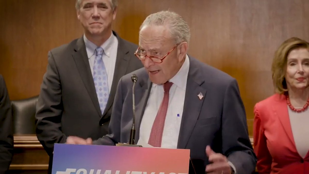 Today, Senate and House Democrats are reintroducing the #EqualityAct. Because LGBTQ+ rights are human rights. And we must enshrine them into law.