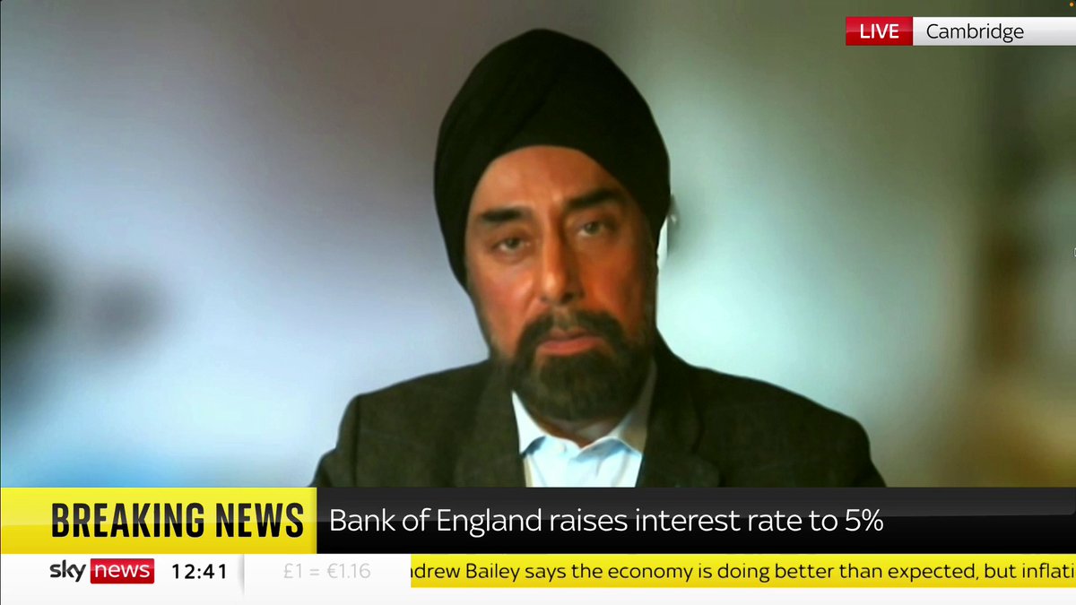 How much has Brexit contributed to inflation? Jagjit S. Chadha says the "Brexit shock is kind of interacting with things that happened later on to amplify the impact on the domestic economy". 📺 Sky 501, Virgin 602, Freeview 233 and YouTube