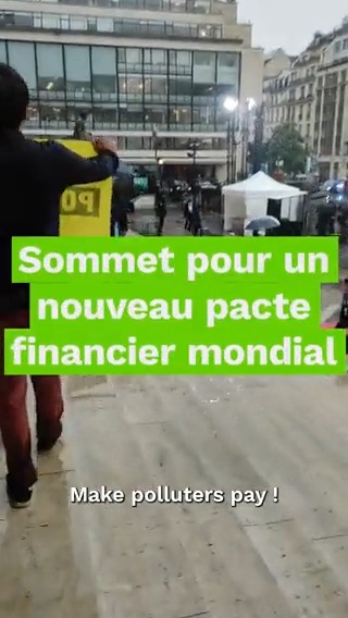 🔴 Pour que le Sommet pour un nouveau pacte financier mondial ne soit pas un énième exercice de greenwashing, les vrais responsables du changement climatique doivent payer. On l'a dit, et on le répétera autant qu'il le faudra. #MakePolluterPay #NouveauPacteFinancier