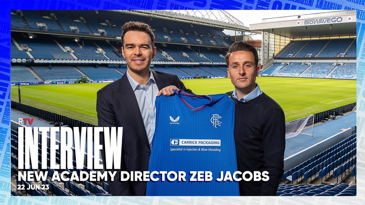 🗣️ Newly-appointed Academy Director, Zeb Jacobs spoke in-depth with RangersTV to discuss his new role within the club.