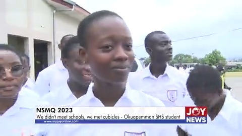 NSMQ 2023: We didn't meet schools, we met cubicles - Okuapemman SHS student after winning contest. #NSMQOnJoy