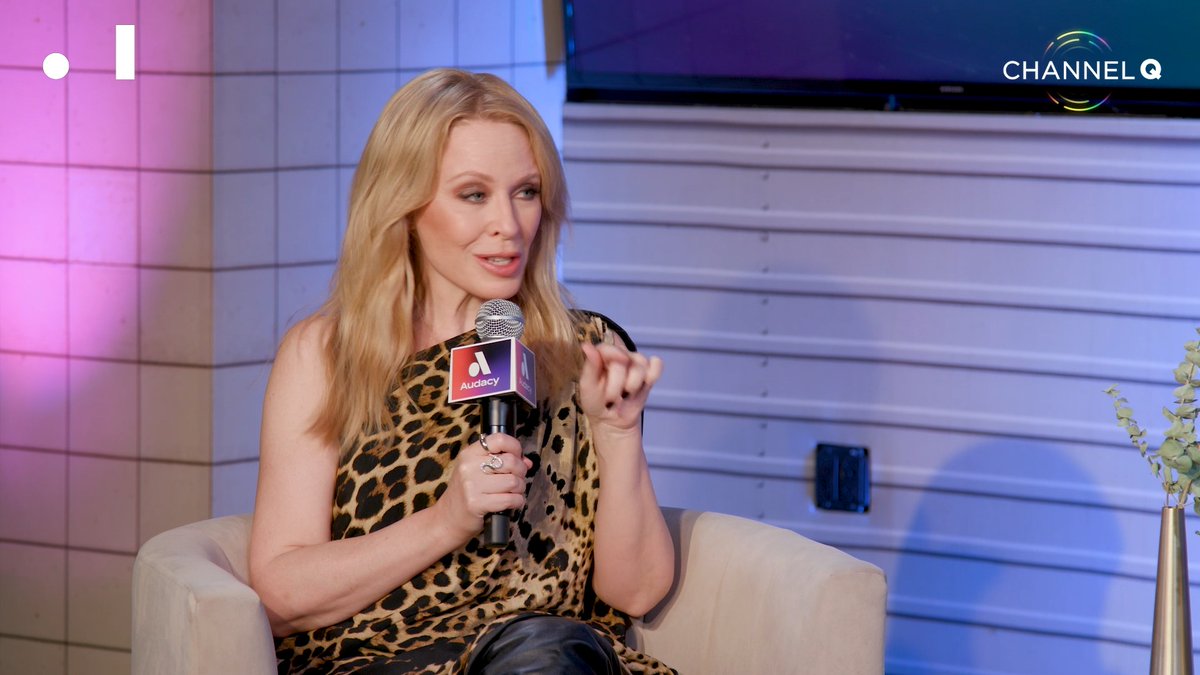 The premiere of #AudacyCheckIn with Kylie Minogue, hosted by crock hudson, is happening now! Watch the full video 🌈 🌈
