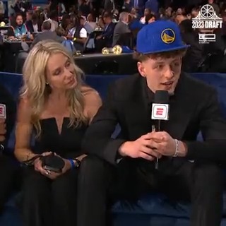 Brandin Podziemski, meet your new teammate, Stephen Curry 🤝 HPE || #DubsDraft