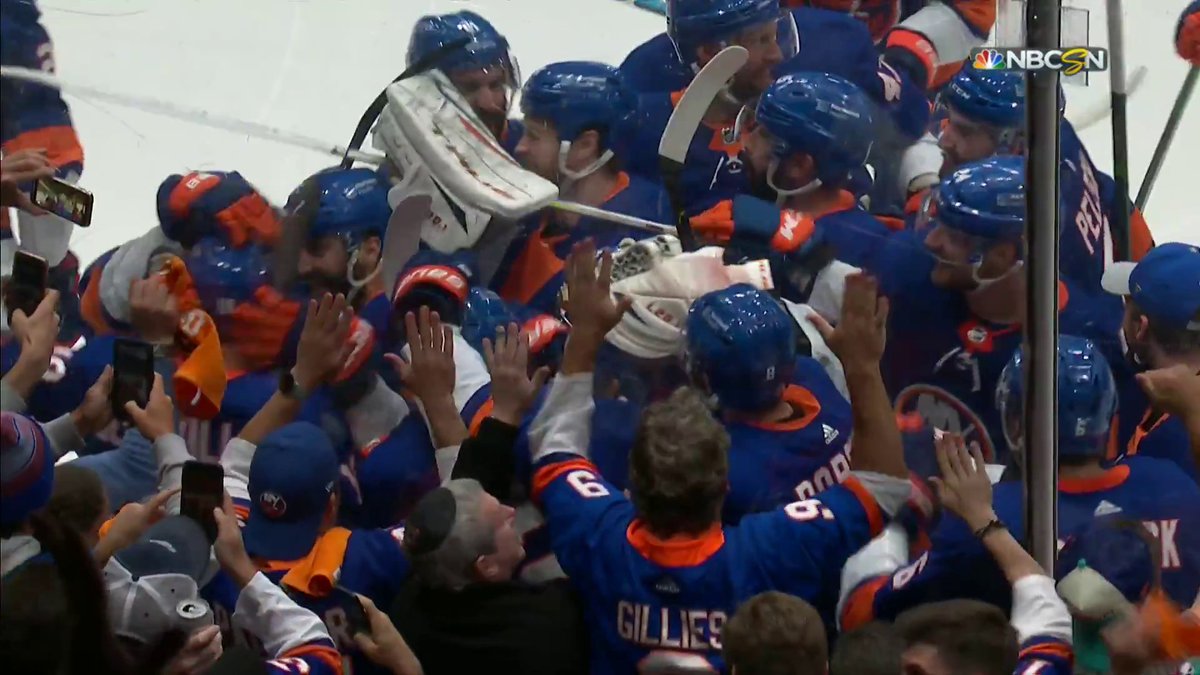 Two years ago today, the final goal at Nassau Coliseum. #Isles