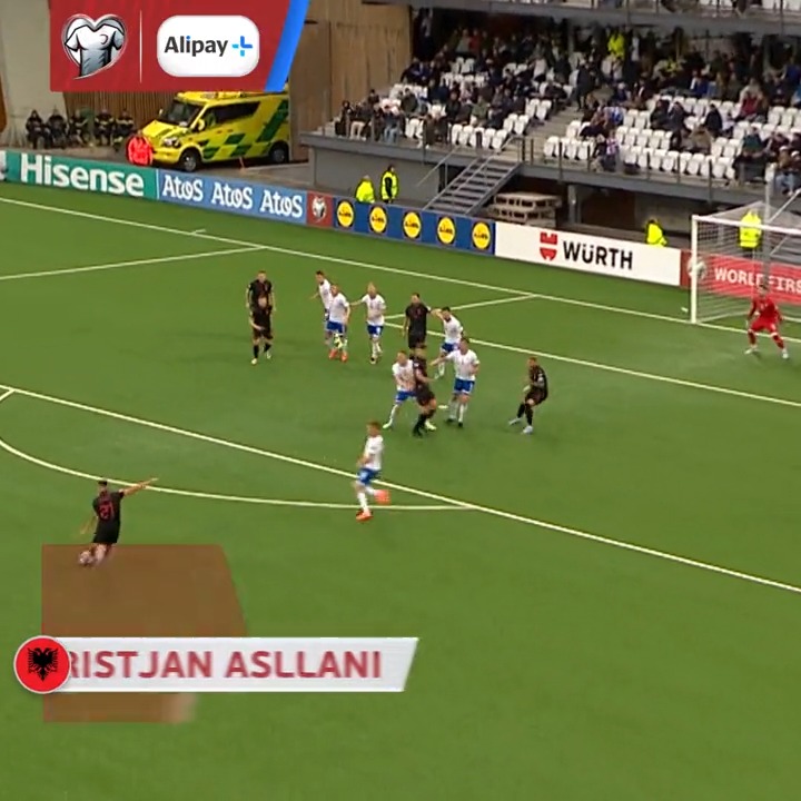 🇦🇱 Kristjan Asllani's brilliant strike is your Goal of the Round ☄️ #EQGOTT | Alipay+