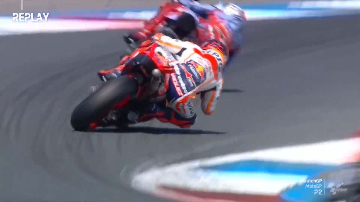That would have sounded the alarm bells for Marc Márquez! 🚨 #DutchGP 🇳🇱