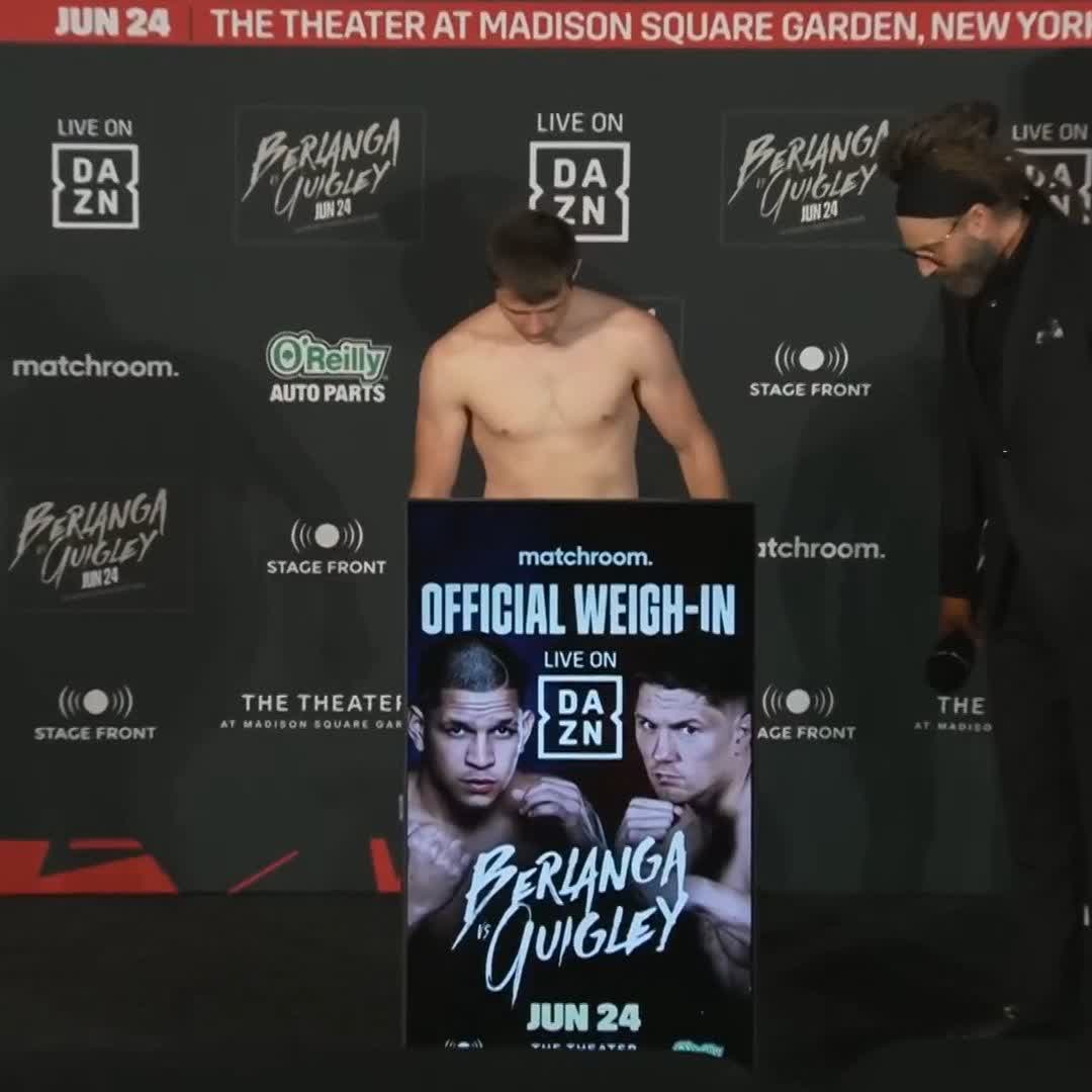 ⚖️ WEIGH-IN AND FACE-OFF 👀 Reshat Mati vs Dakota Linger #MatiLinger #BerlangaQuigley