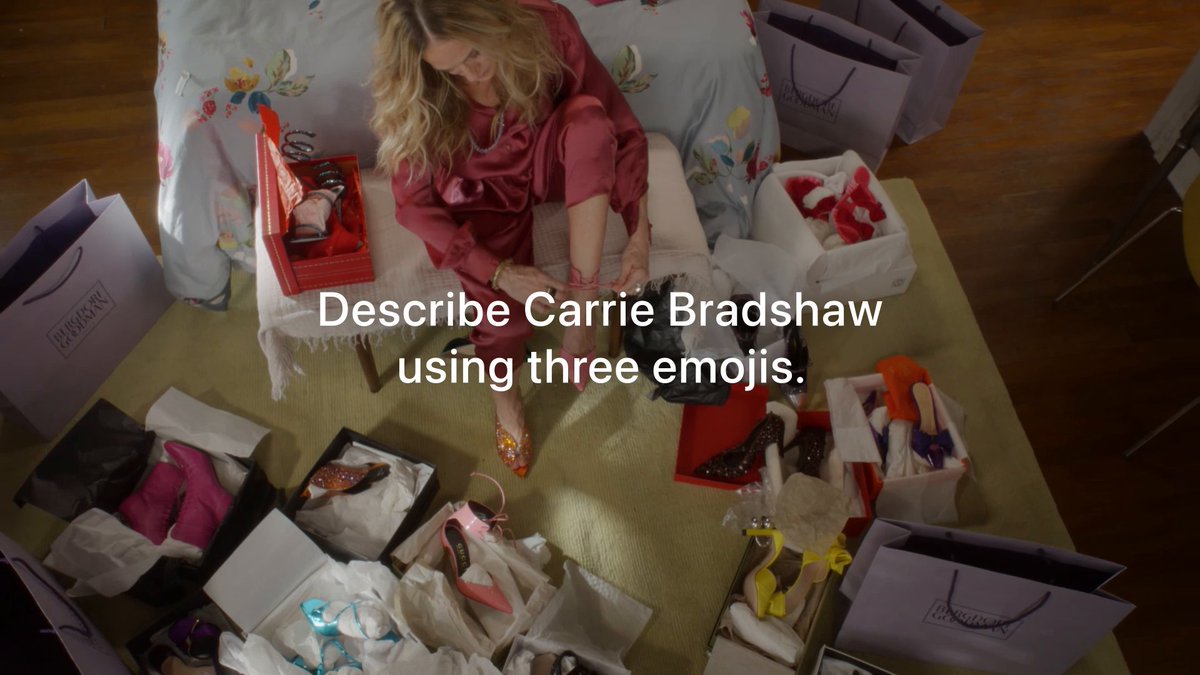 If you could describe your love of And Just Like That... using three emojis... which ones would you choose? #AndJustLikeThat Season 2 is now streaming on the hbo max fka app. 🪶🎺 💜