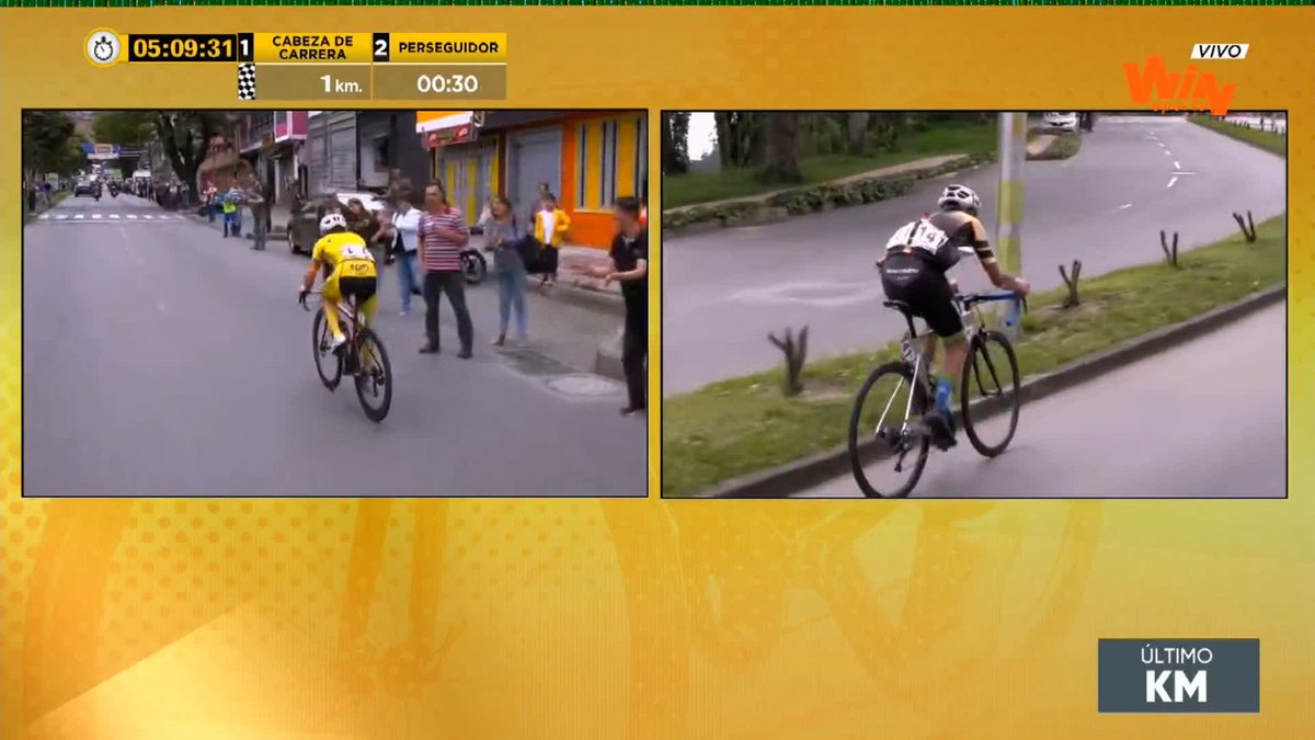 7 de 8 👀 Histórico lo que está haciendo Supermán Lopez, sin piedad y ganando muy sobrado 🔥 Se va terminando esta Vuelta Colombia que será recordada por siempre…