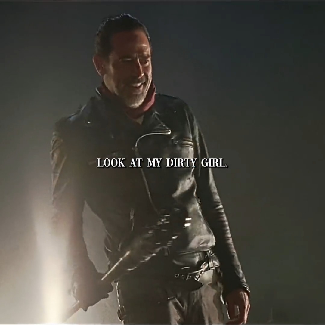 Negan is one hell of a wordsmith. Jeffrey Dean Morgan