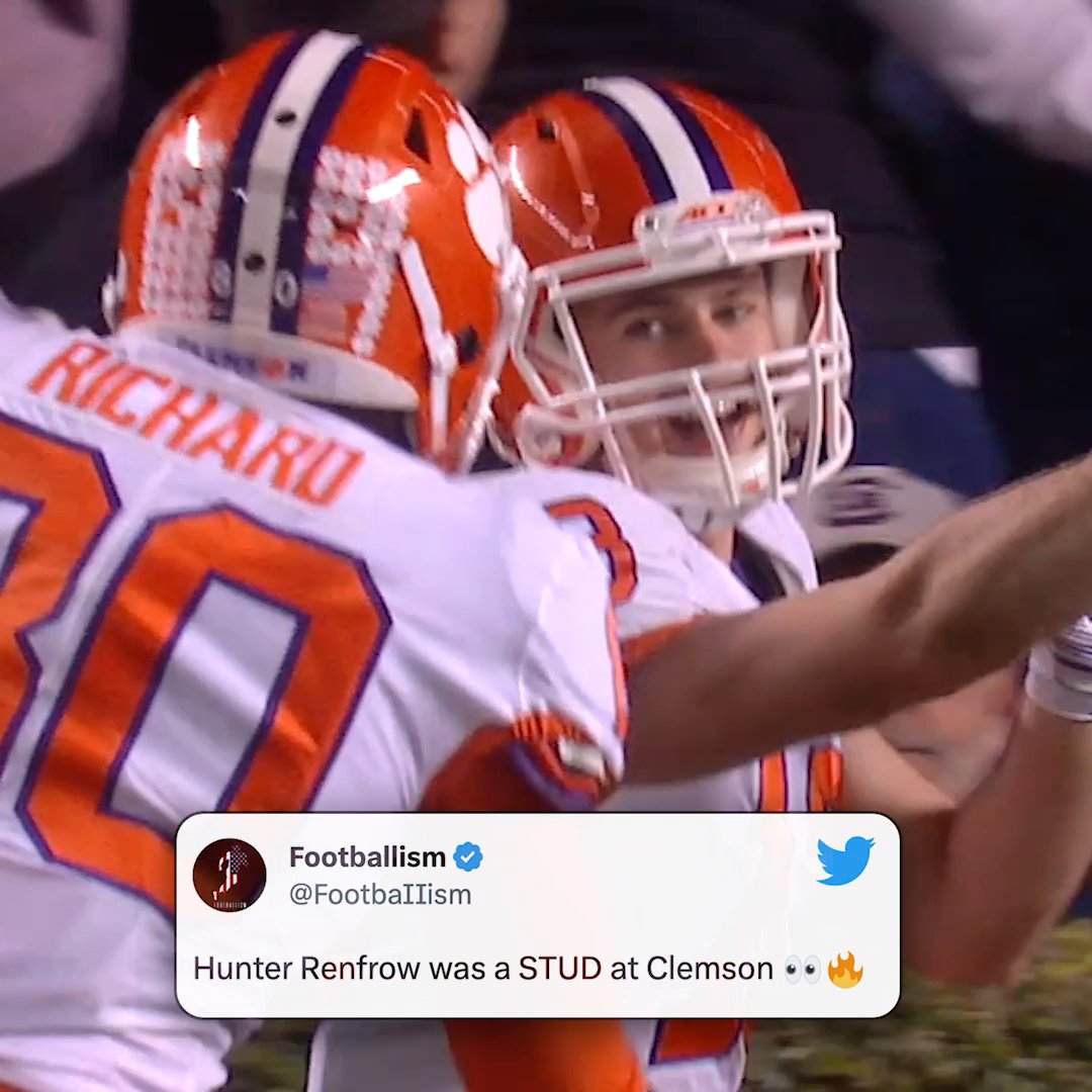 That time Hunter Renfrow made the defense look silly 🥶 Clemson Football (h/t Footballism)