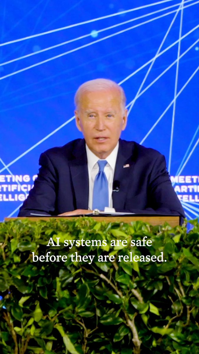 AI is going to change the way we teach, learn, and solve challenges. But in seizing this moment, we must manage the risks. My Administration is committed to getting it right.