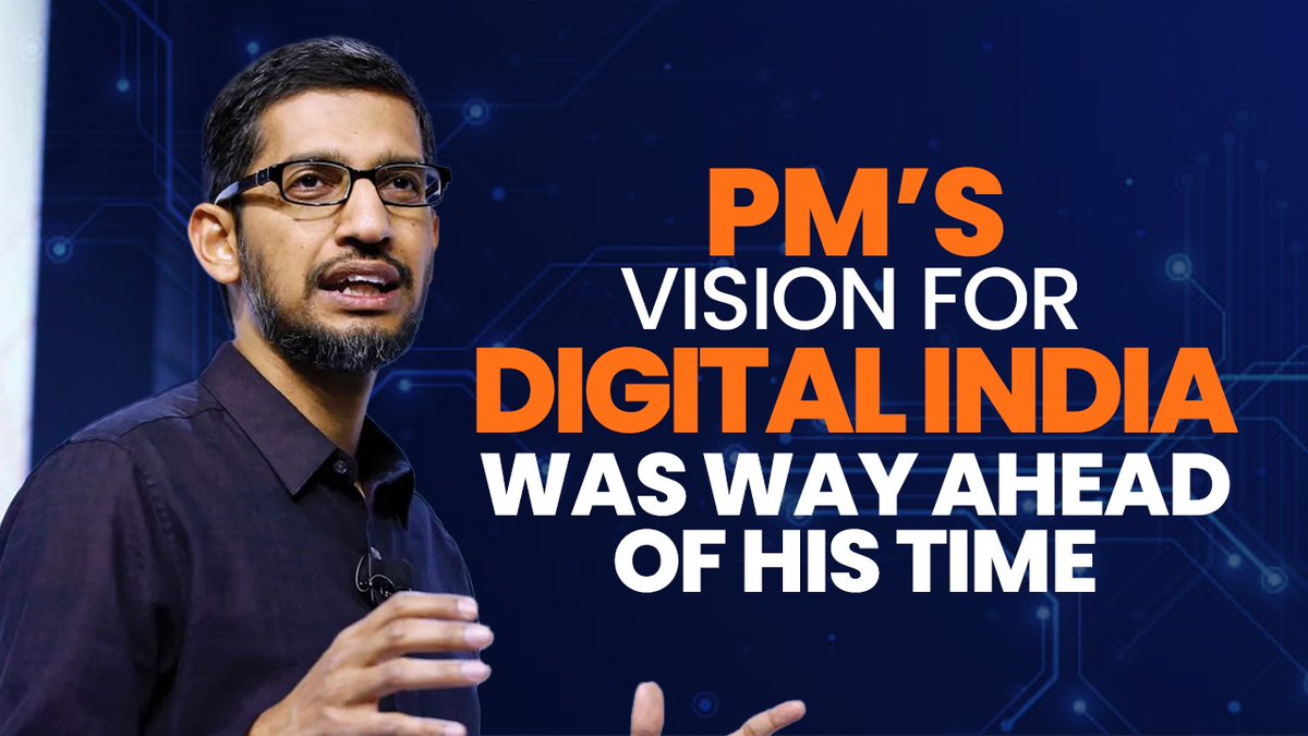It was an honour to meet PM Modi during the historic visit to the US. PM’s vision for Digital India was way ahead of his time, I now see it as a blueprint that other countries are looking to do. - Sundar Pichai, CEO of Google